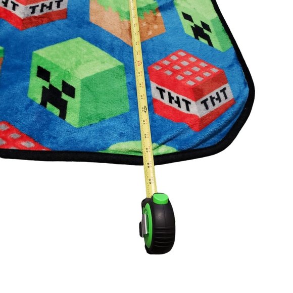 Minecraft Fleece Twin Blanket Kid Plush Throw Cover All Over Print 88 in x 56 in - Picture 7 of 7